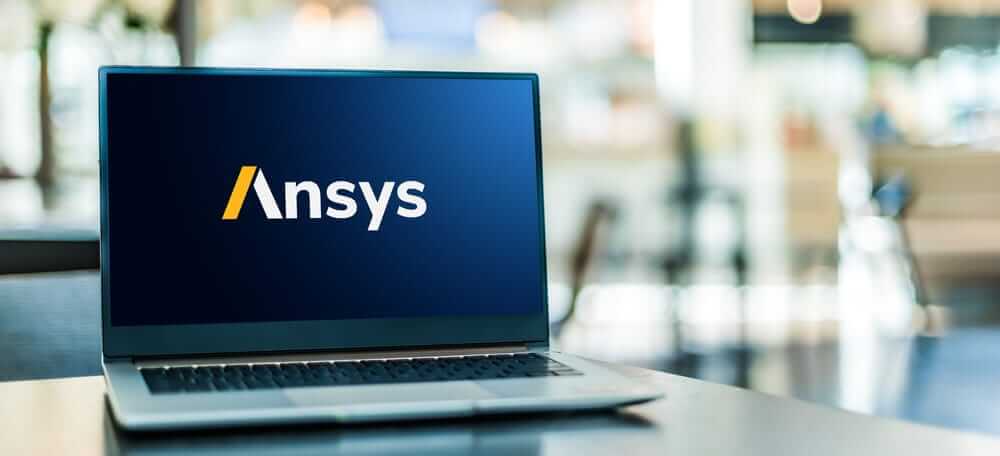 Ansys Inc_ logo on laptop-by monticello via Shutterstock